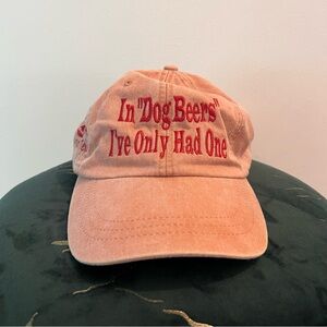 In Dog Beers I’ve Only Had One Galveston Texas Orange Hat Strapback NWT